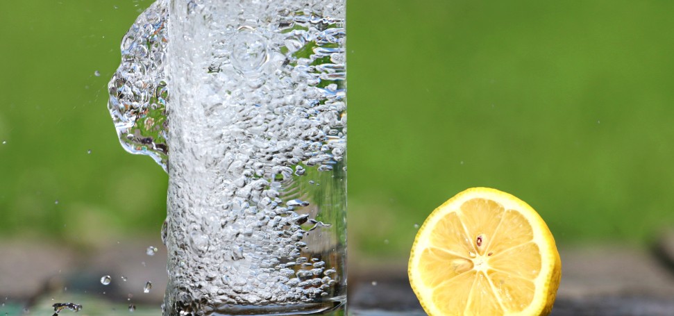 BIld: Sprudelwasser mit Zitrone