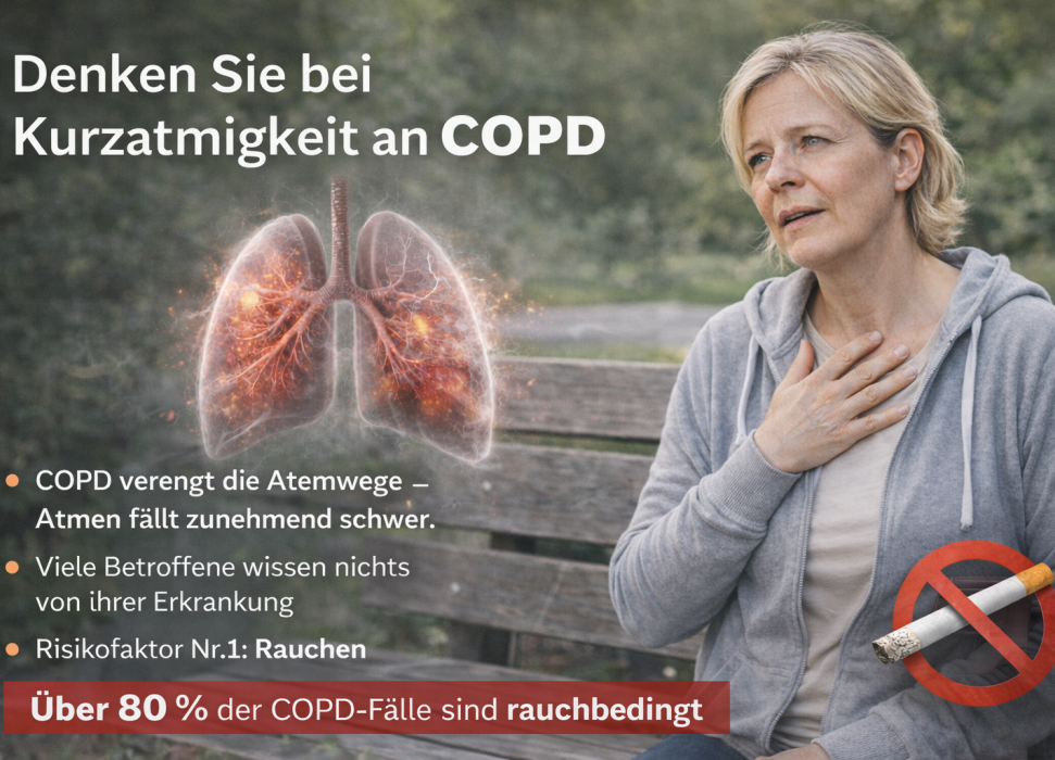 COPD - Denken Sie bei Kurzatmigkeit an COPD