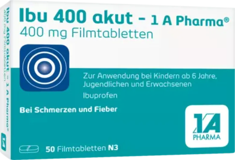 Produktabbildung: IBU 400 akut-1A Pharma Filmtabletten von 1 A Pharma GmbH