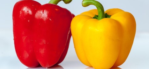 rote und gelbe Paprika